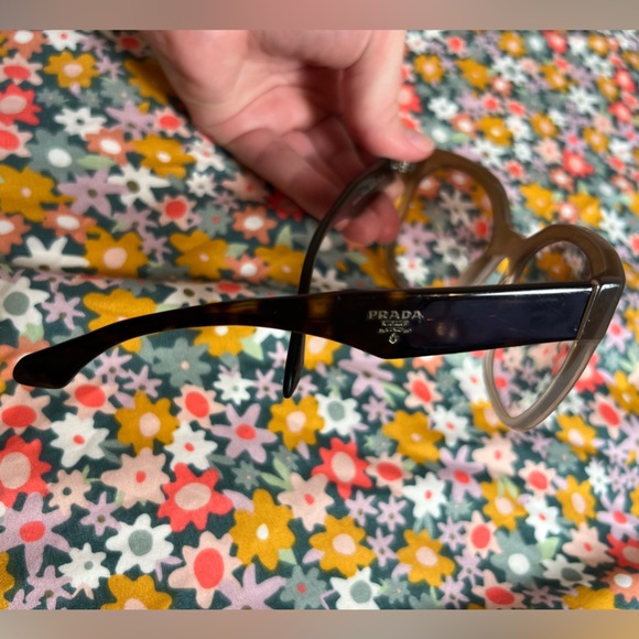 Authentic Prada Sunglasses SPR10R Color Brown Gradient/Grey Gradient - Picture 14 of 16